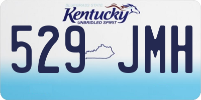 KY license plate 529JMH
