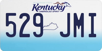 KY license plate 529JMI