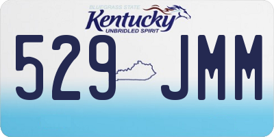 KY license plate 529JMM