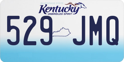 KY license plate 529JMQ