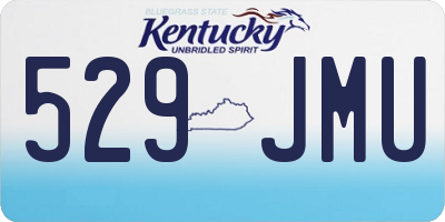 KY license plate 529JMU