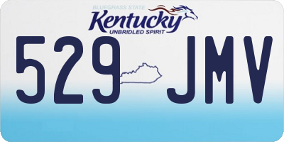 KY license plate 529JMV