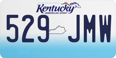 KY license plate 529JMW