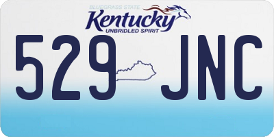 KY license plate 529JNC
