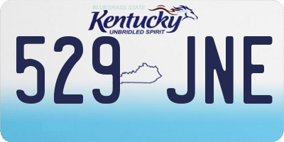 KY license plate 529JNE