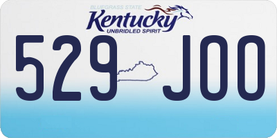 KY license plate 529JOO