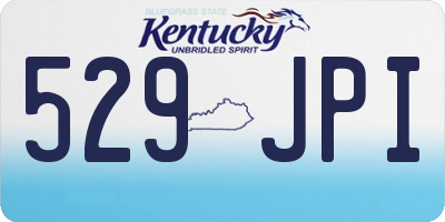 KY license plate 529JPI