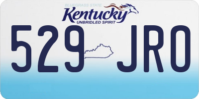 KY license plate 529JRO