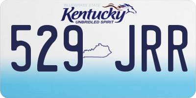 KY license plate 529JRR