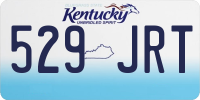 KY license plate 529JRT
