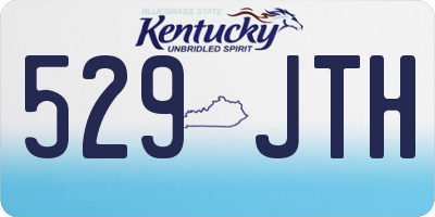 KY license plate 529JTH