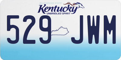 KY license plate 529JWM