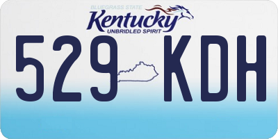 KY license plate 529KDH