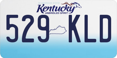 KY license plate 529KLD