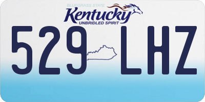 KY license plate 529LHZ