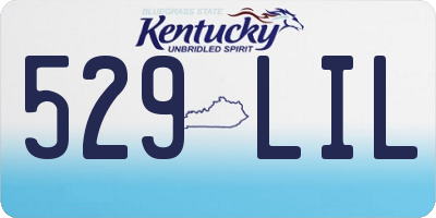 KY license plate 529LIL