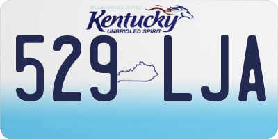 KY license plate 529LJA