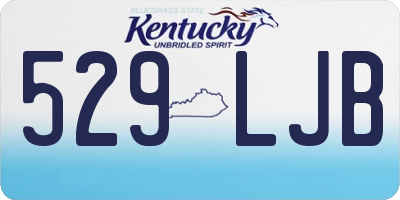 KY license plate 529LJB