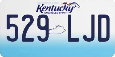 KY license plate 529LJD