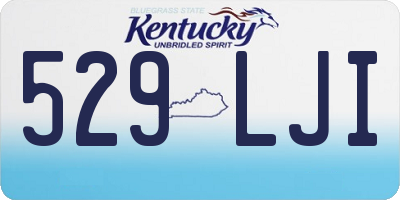 KY license plate 529LJI