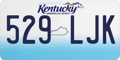 KY license plate 529LJK