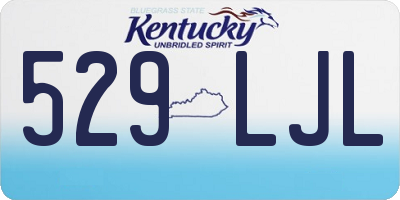 KY license plate 529LJL