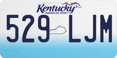 KY license plate 529LJM