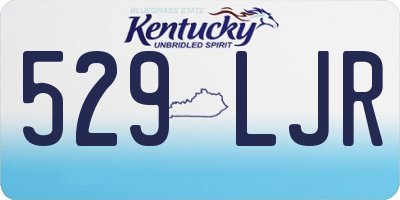 KY license plate 529LJR