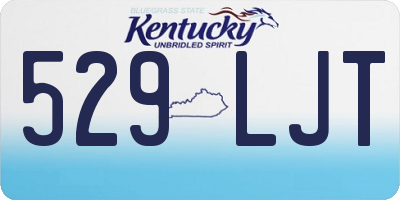 KY license plate 529LJT