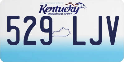 KY license plate 529LJV