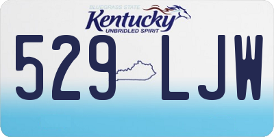 KY license plate 529LJW