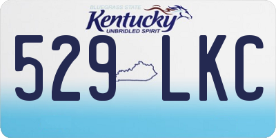KY license plate 529LKC