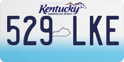 KY license plate 529LKE