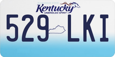 KY license plate 529LKI