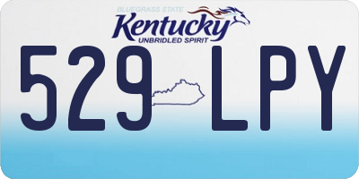 KY license plate 529LPY