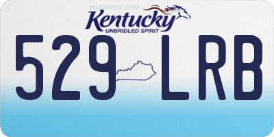 KY license plate 529LRB