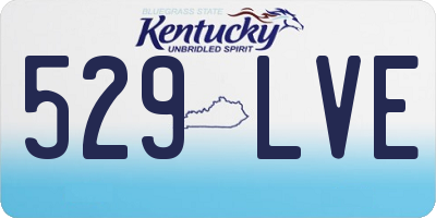 KY license plate 529LVE