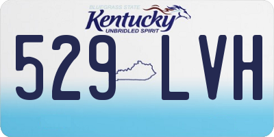 KY license plate 529LVH