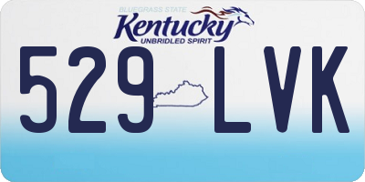 KY license plate 529LVK