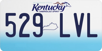 KY license plate 529LVL