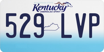 KY license plate 529LVP