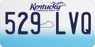 KY license plate 529LVQ