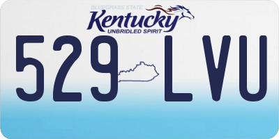 KY license plate 529LVU