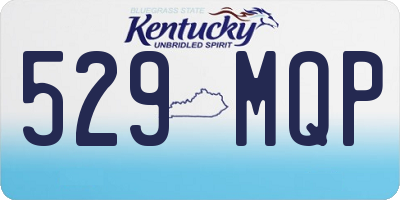 KY license plate 529MQP
