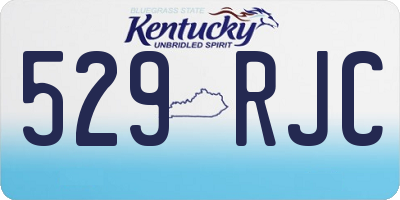 KY license plate 529RJC