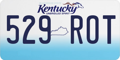 KY license plate 529ROT