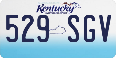 KY license plate 529SGV