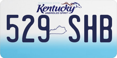 KY license plate 529SHB
