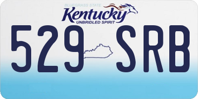 KY license plate 529SRB
