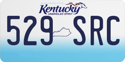 KY license plate 529SRC